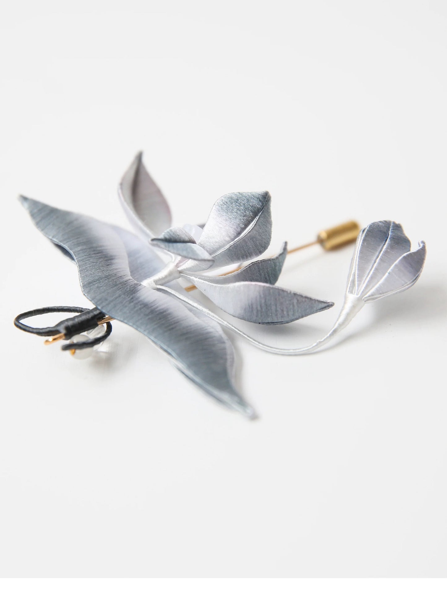 The Still Water Lotus — Handmade Embroidered Brooch