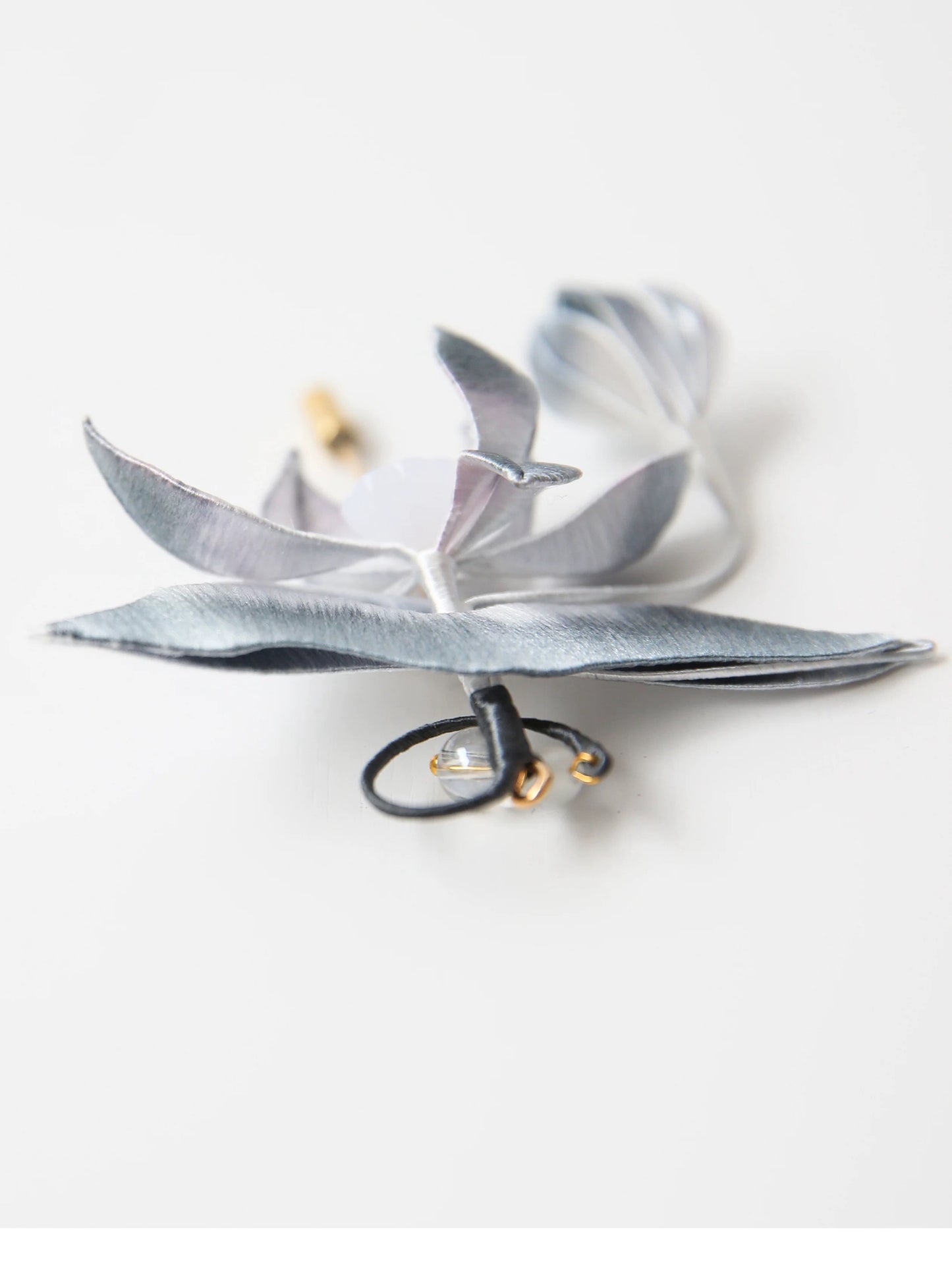 The Still Water Lotus — Handmade Embroidered Brooch