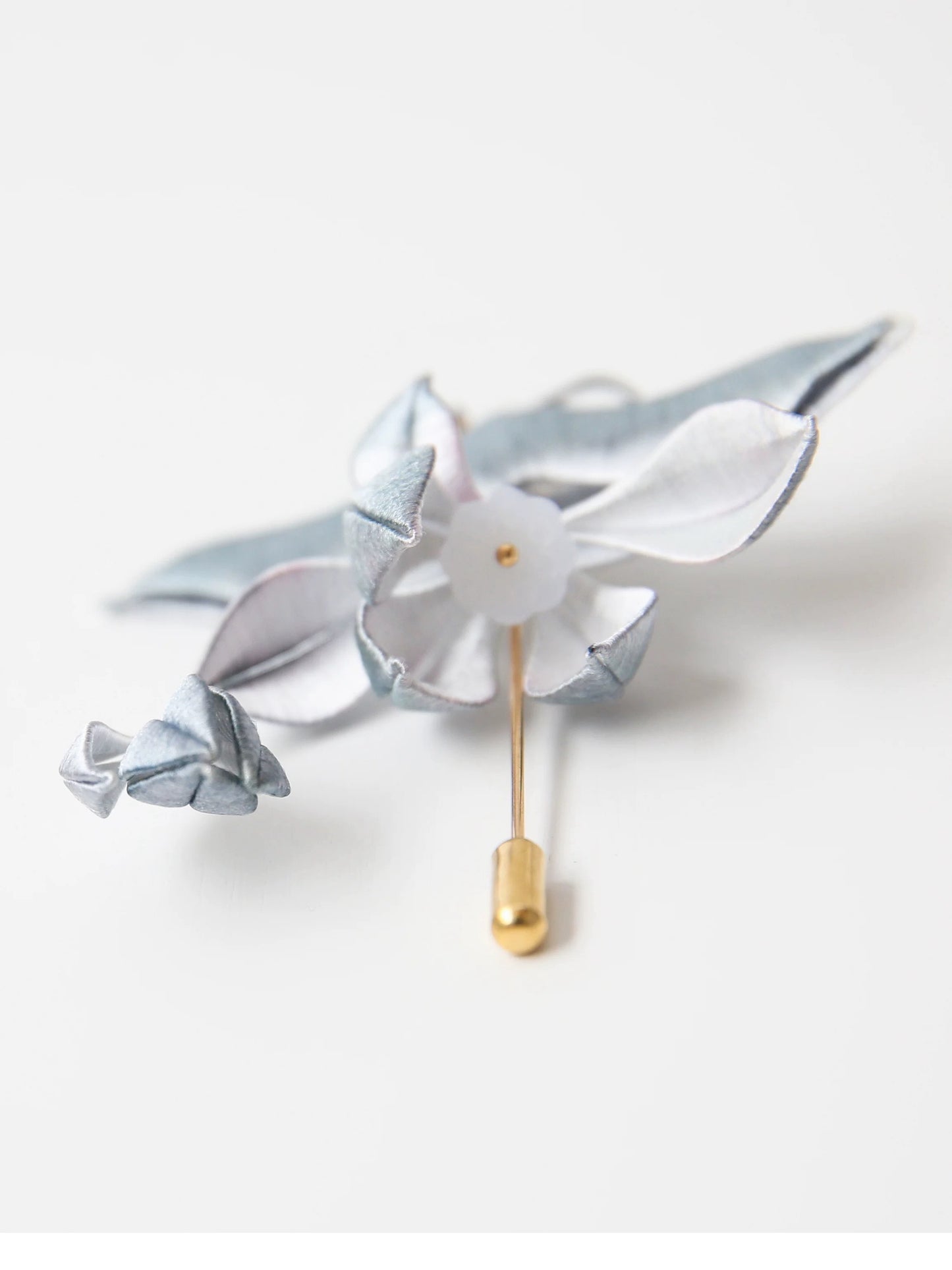 The Still Water Lotus — Handmade Embroidered Brooch