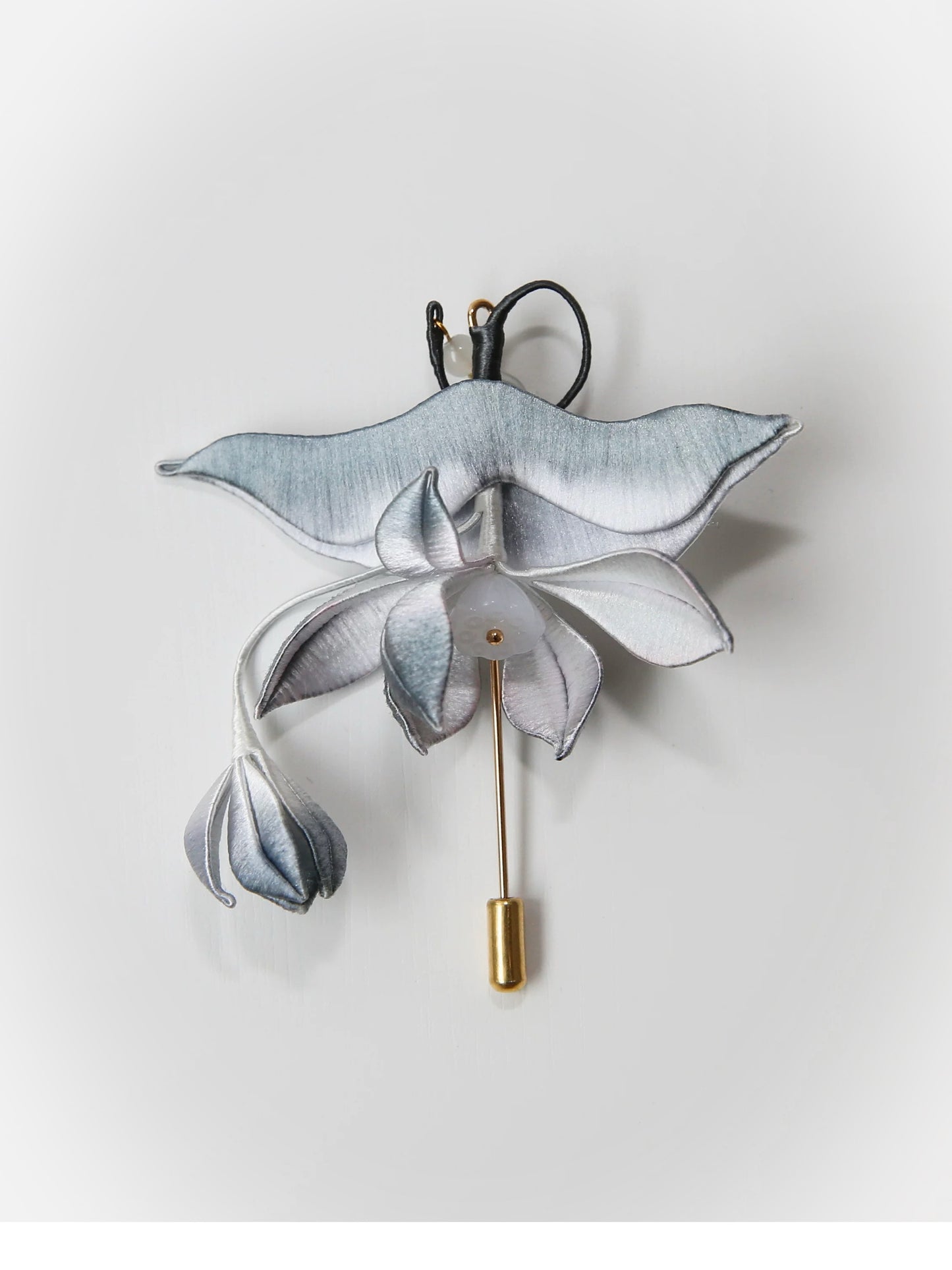 The Still Water Lotus — Handmade Embroidered Brooch