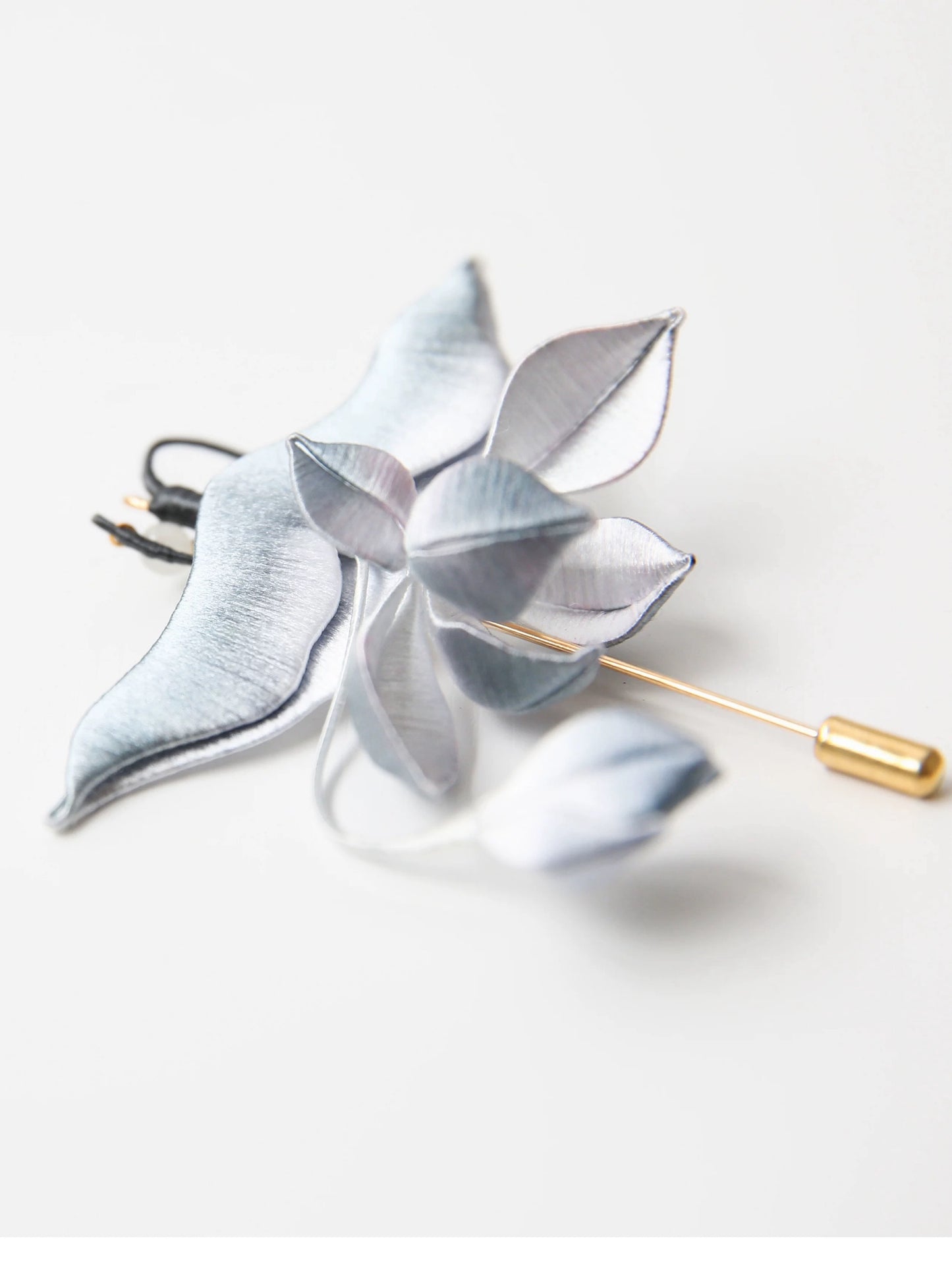 The Still Water Lotus — Handmade Embroidered Brooch